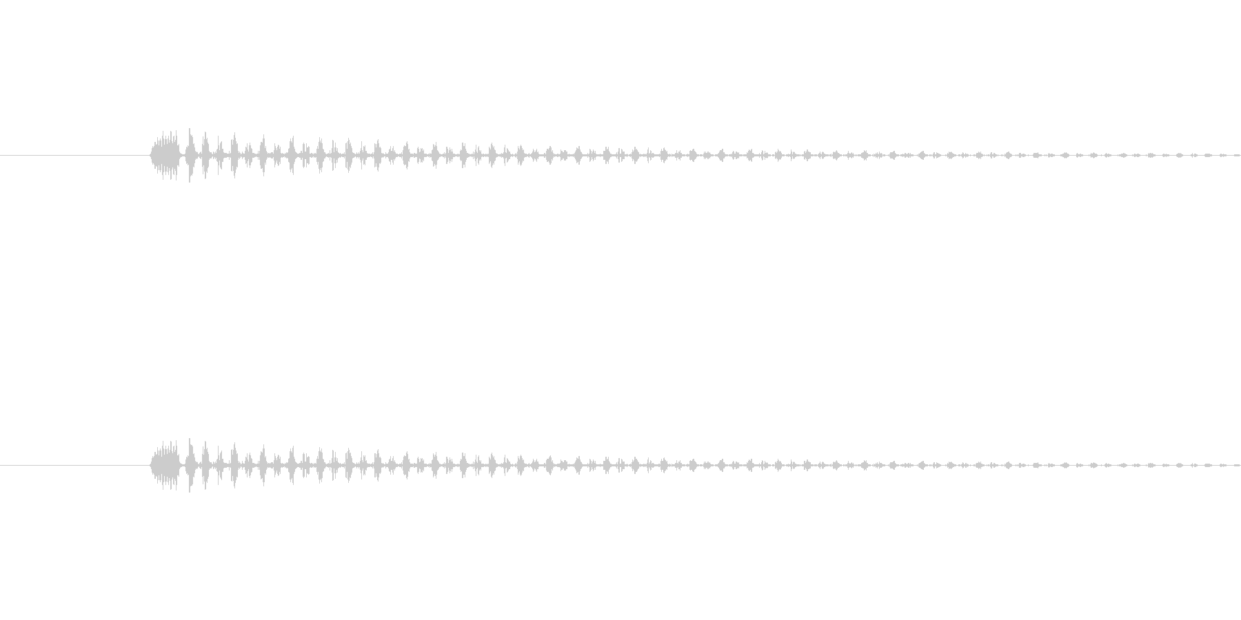 小鳥がさえずる声です。の未再生の波形