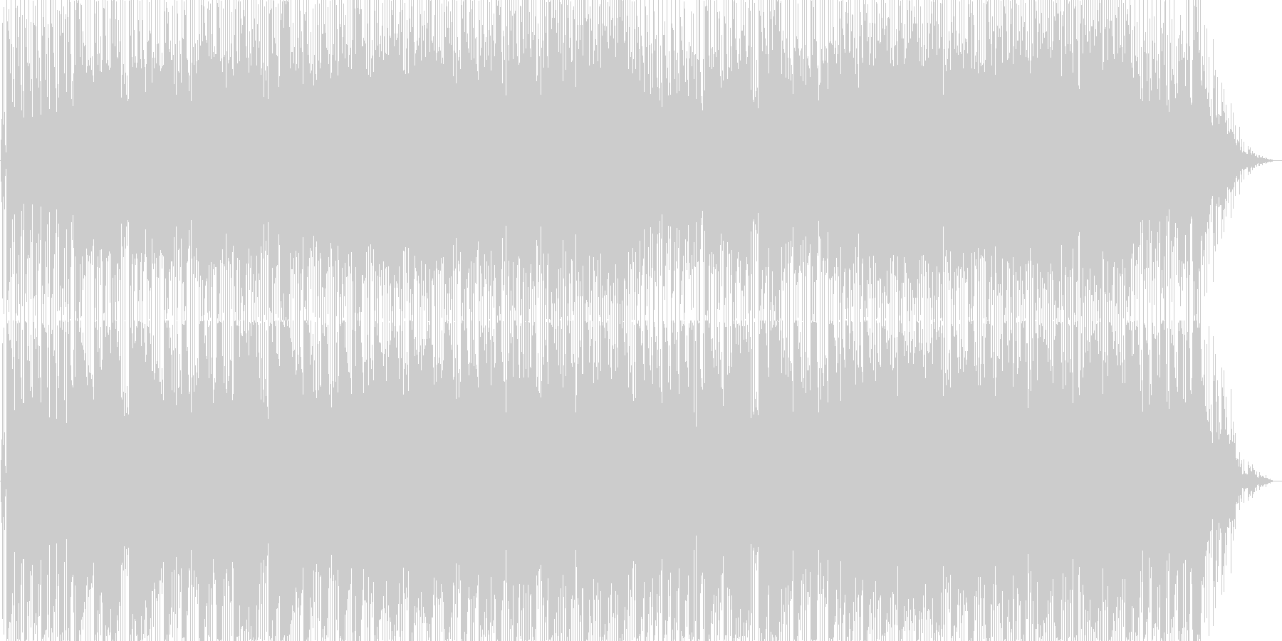 明るいシンセのポップス曲の未再生の波形