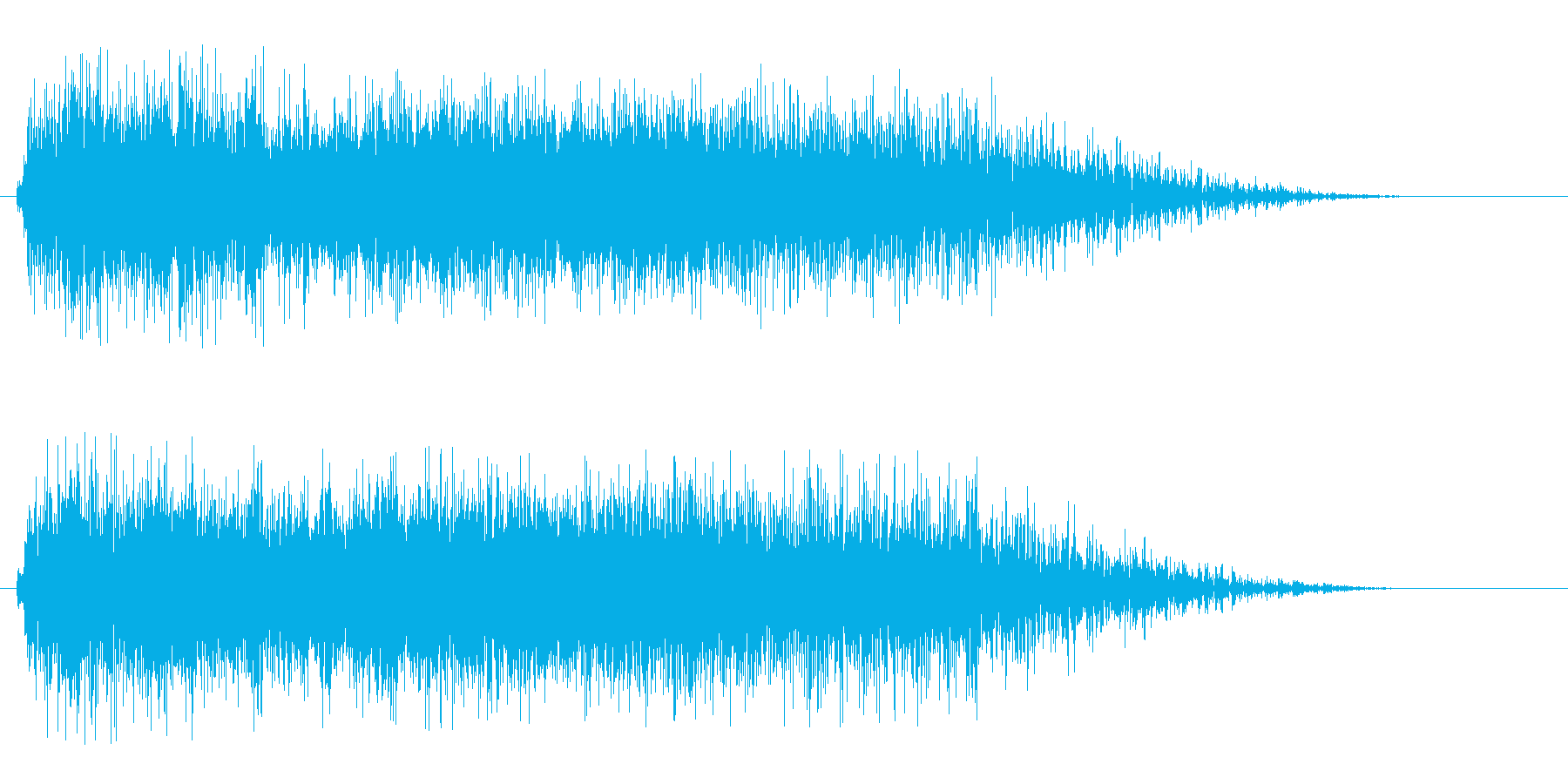 レーザービーム発射(クリアー・高音)の再生済みの波形