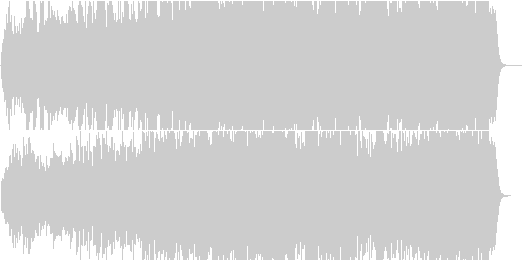 ドキュメンタリーなどの映像に(WAV)の未再生の波形