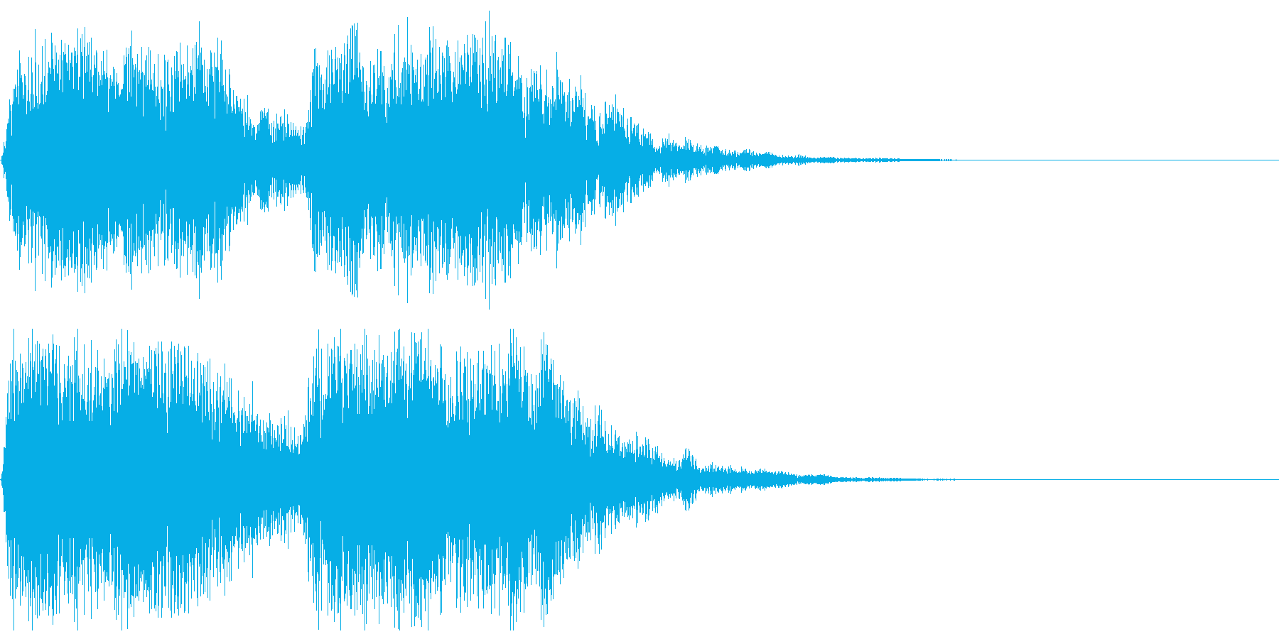 ブワーンブワーンという音の再生済みの波形