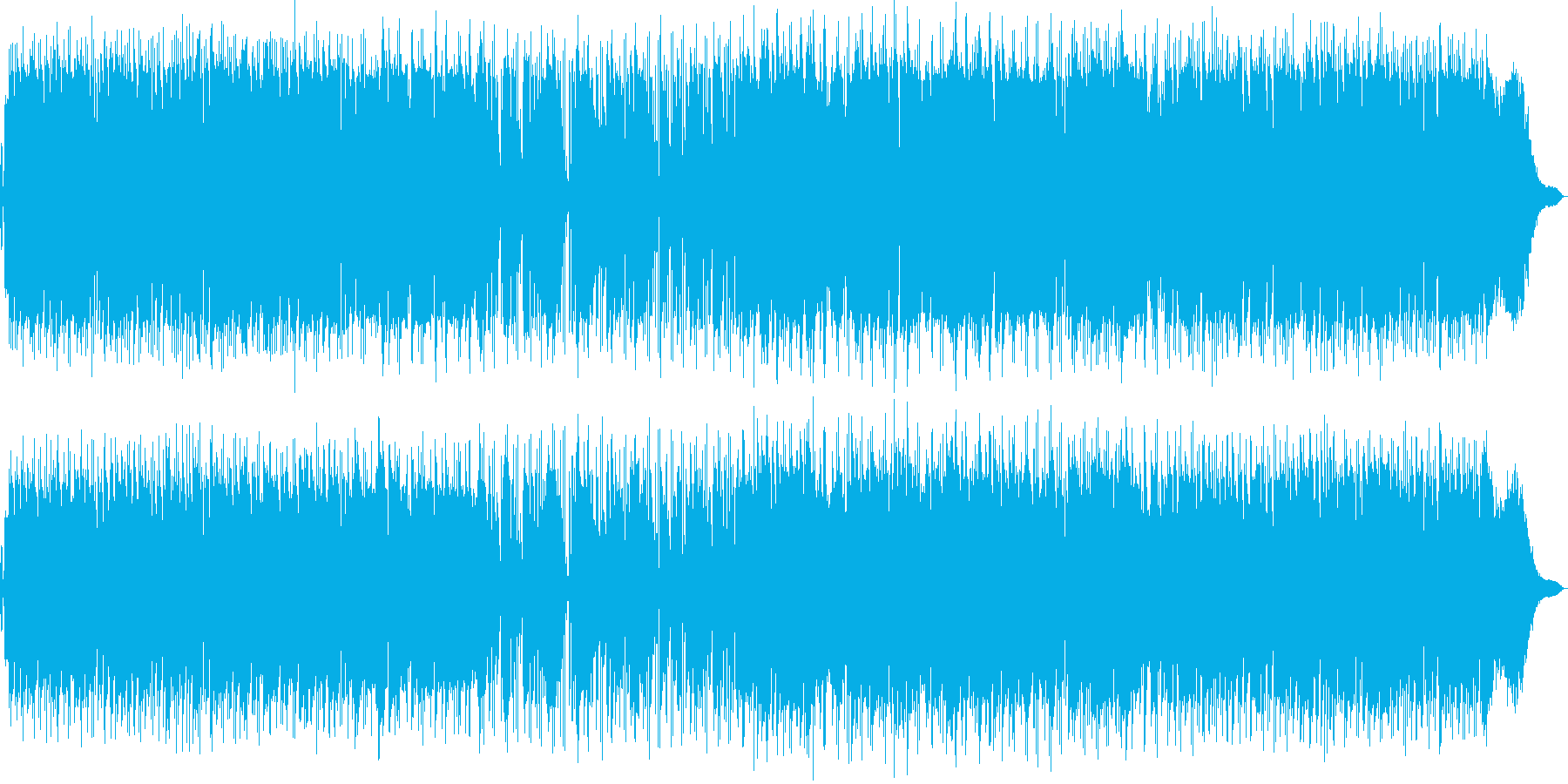 ムードある夏のミュージックの再生済みの波形