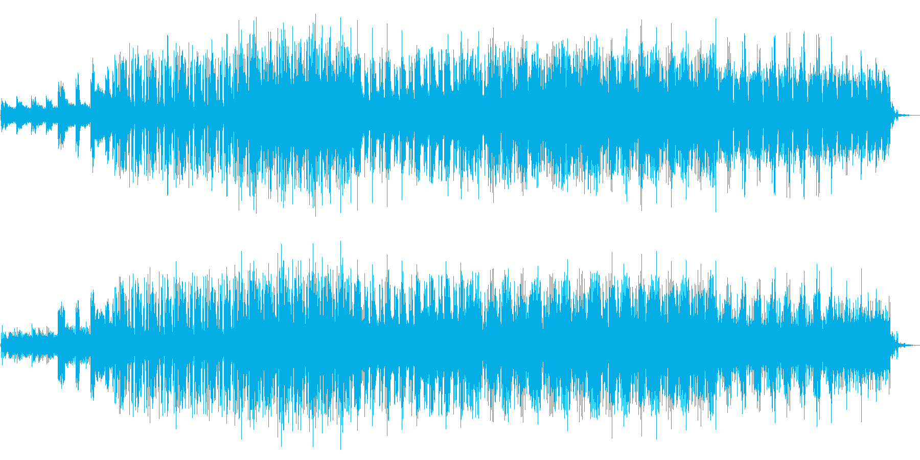 クールな雰囲気のエレクトロニック音楽の再生済みの波形