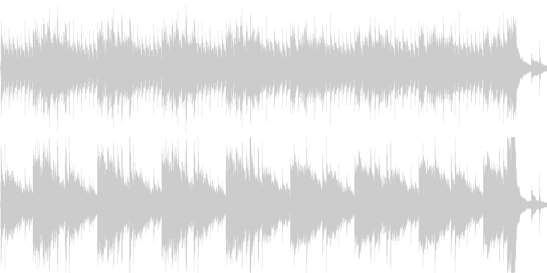 変わった雰囲気のアコギ曲の未再生の波形