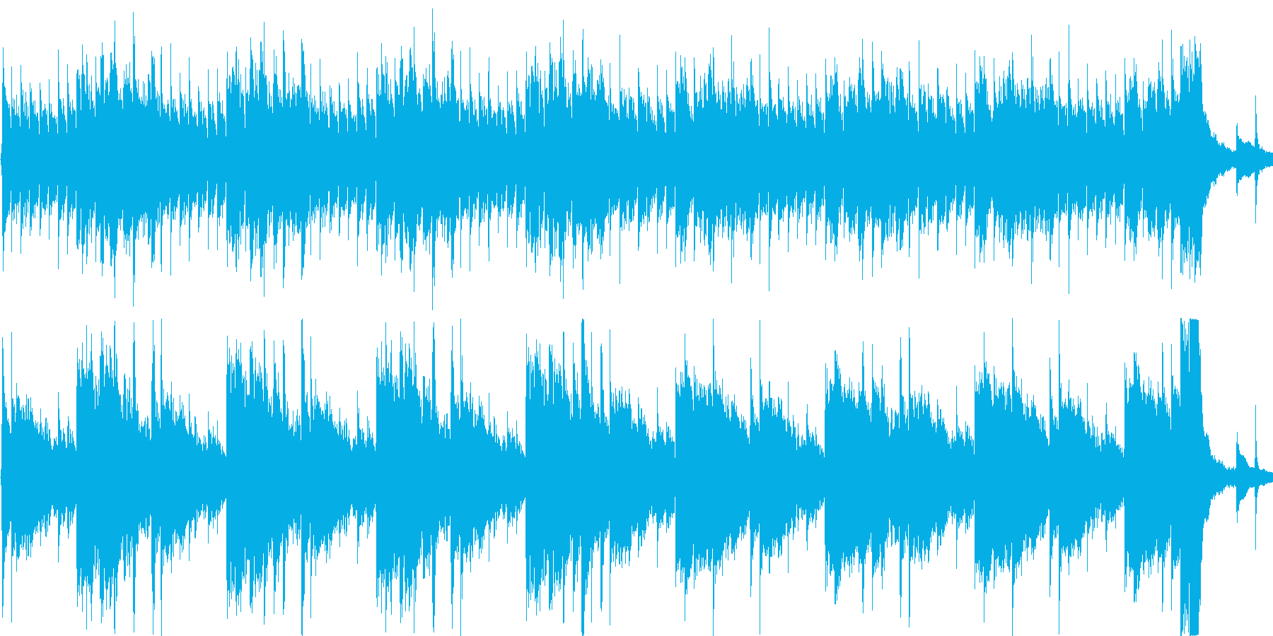 変わった雰囲気のアコギ曲の再生済みの波形