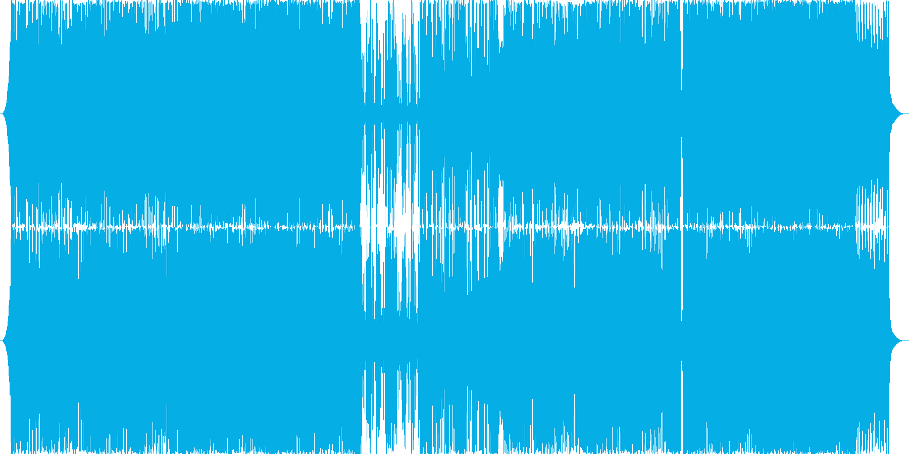 ギターメインで戦闘系の楽曲です。の再生済みの波形