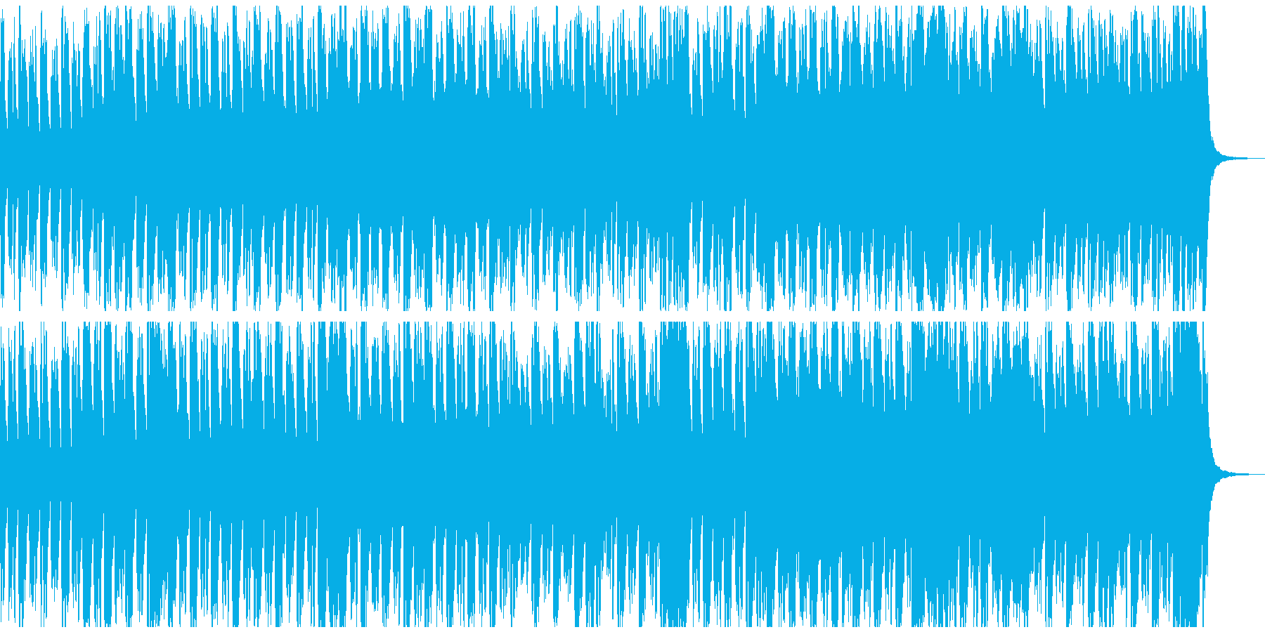 明るい行進曲風オーケストラ メロ抜きの再生済みの波形