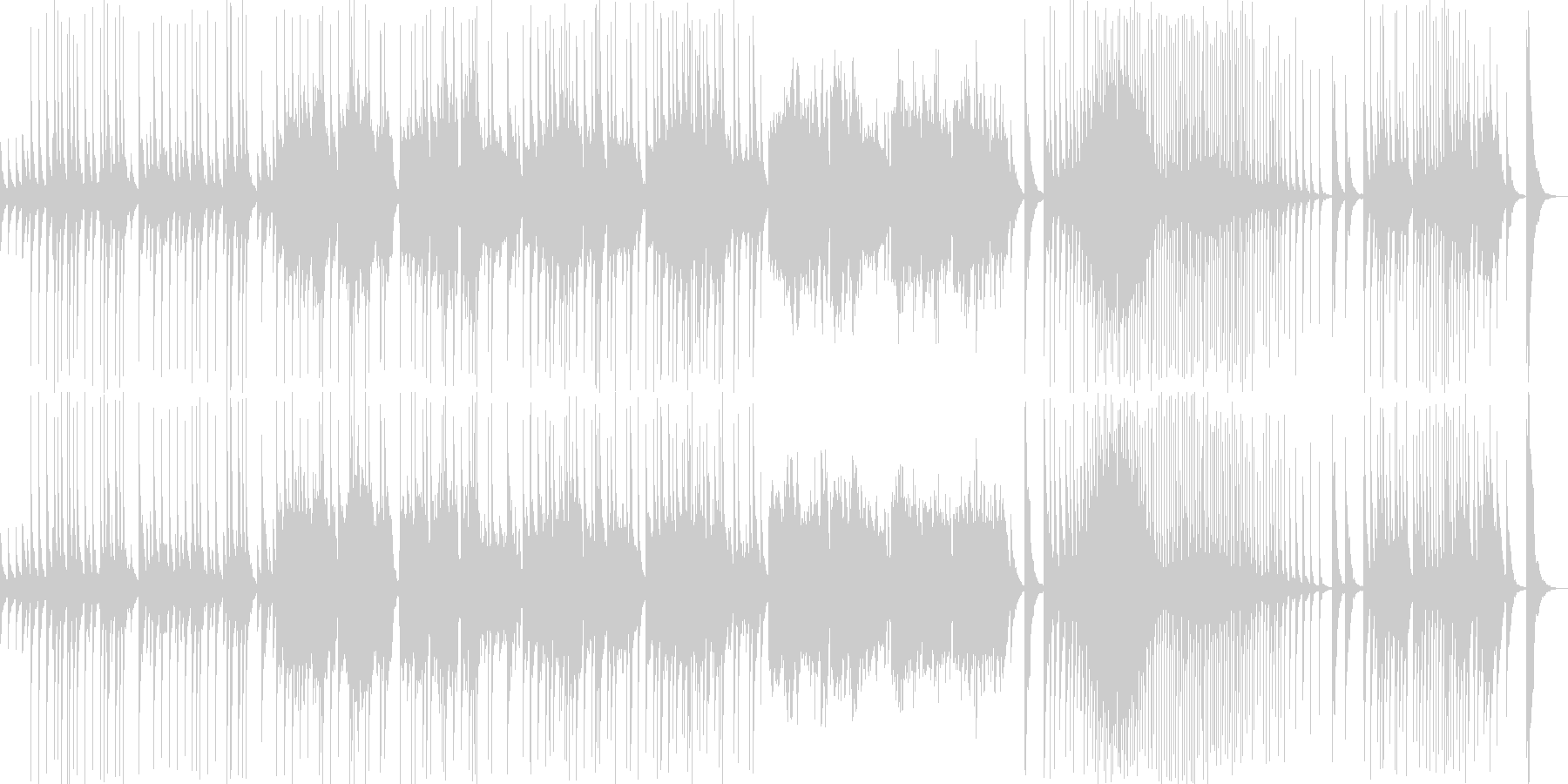 伝統的な日本音楽の未再生の波形