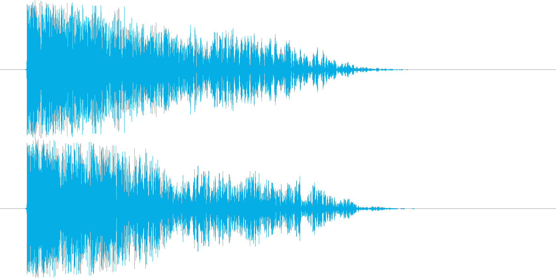 低音インパクトの再生済みの波形