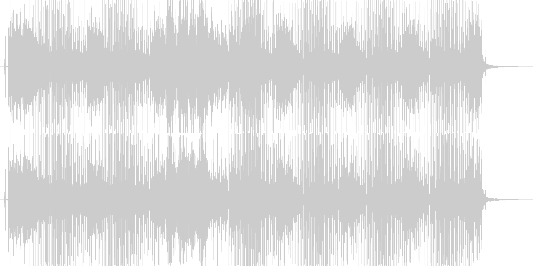 和風で速いテンポの曲の未再生の波形