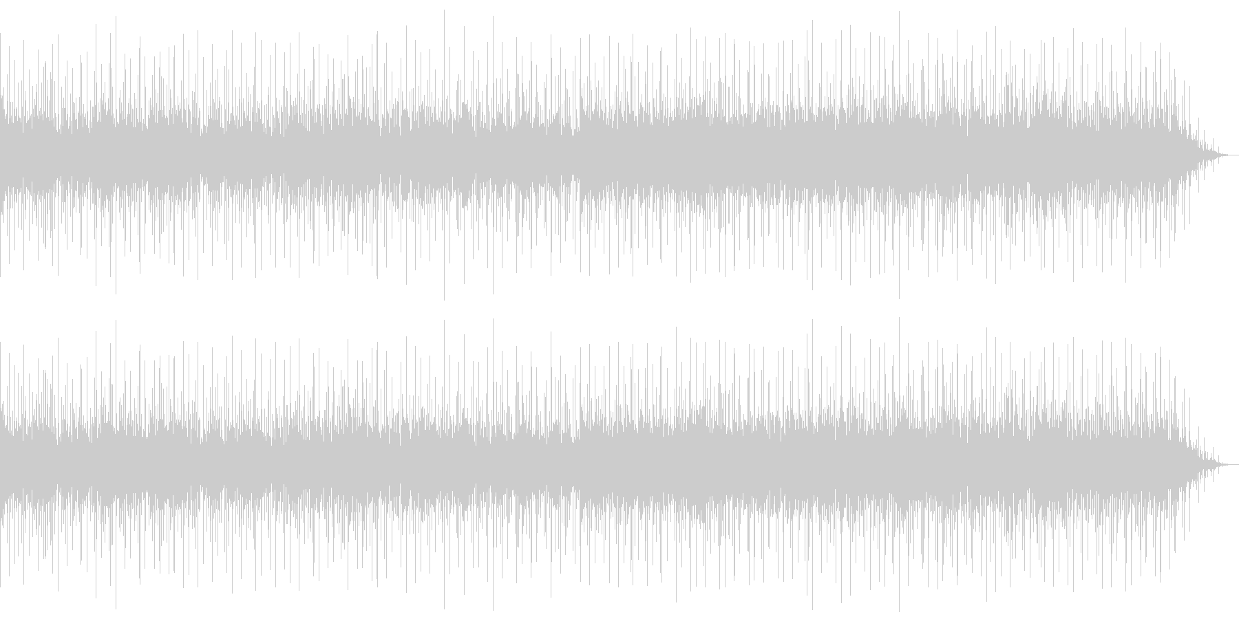 とても心地の良い落ち着いた音の未再生の波形