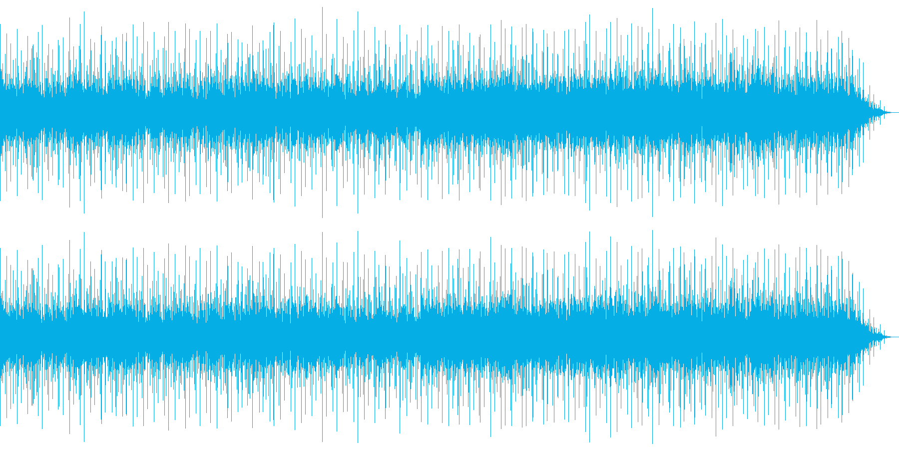 とても心地の良い落ち着いた音の再生済みの波形