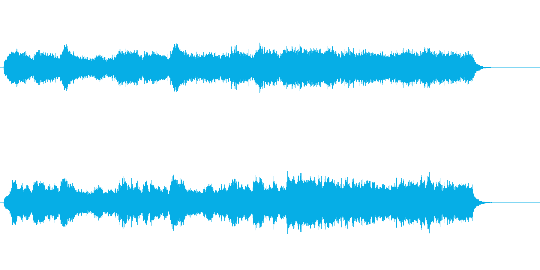 涼しげなイージー・リスニング風の曲の再生済みの波形