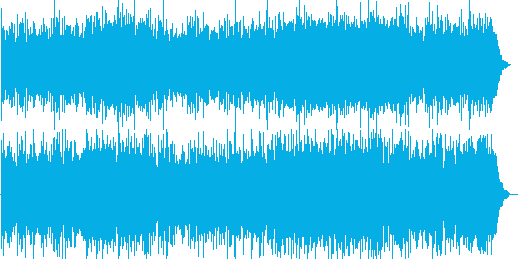疾走感のあるクールでエキゾチックな楽曲の再生済みの波形