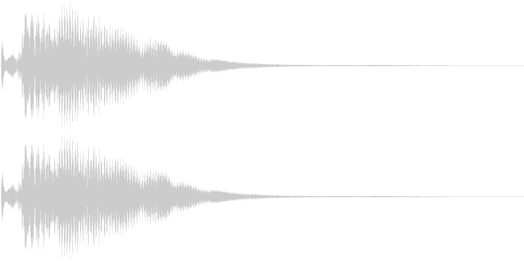 ポローン(アイテム獲得音)の未再生の波形