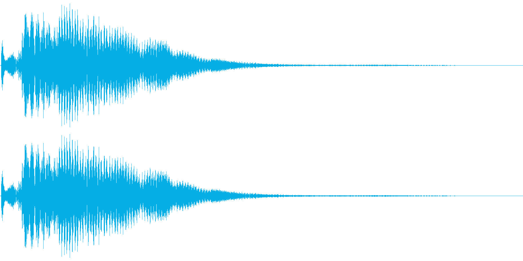 ポローン(アイテム獲得音)の再生済みの波形