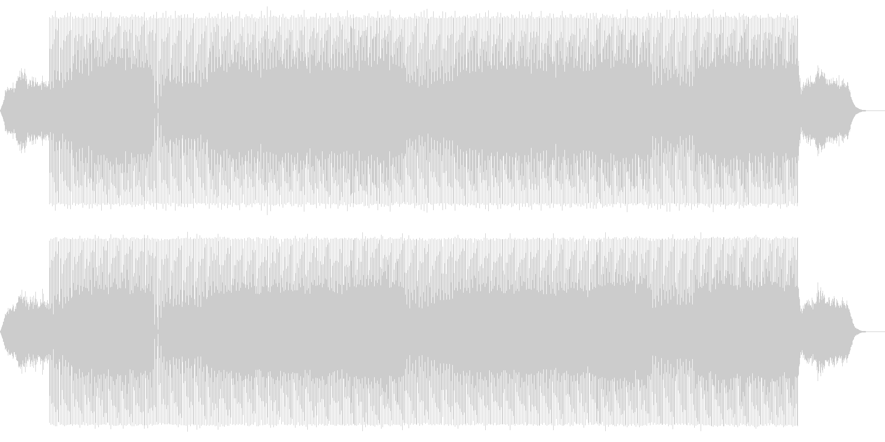 存在感有る低音、BGMに使いやすい中音域の未再生の波形