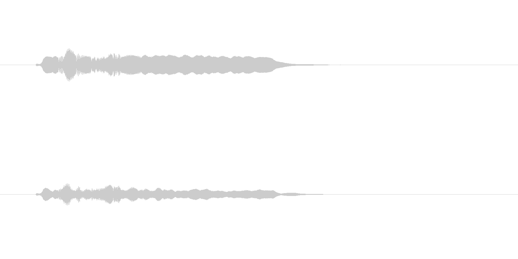 優しい笛の音(切ない、風景)の未再生の波形
