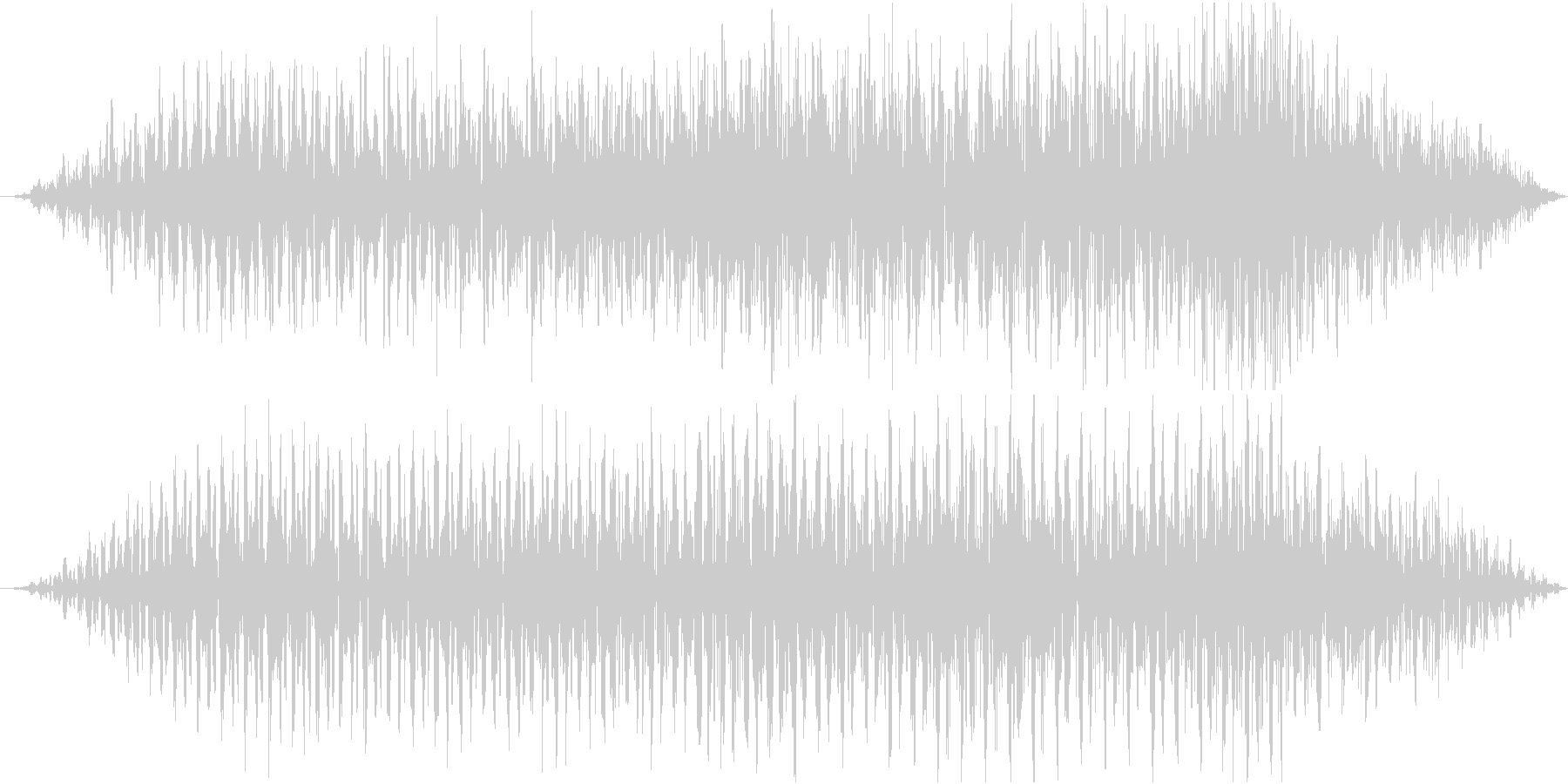 短めのノイジーな演出する音です。の未再生の波形