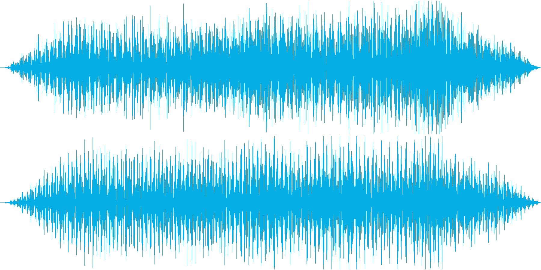 短めのノイジーな演出する音です。の再生済みの波形