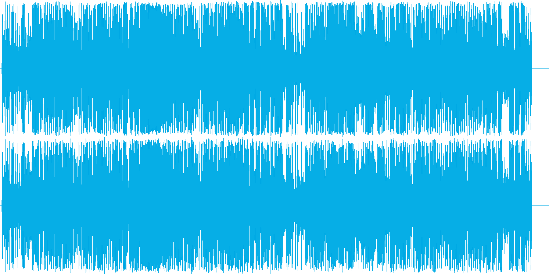 元気のあるポップなエレキギターの音の再生済みの波形
