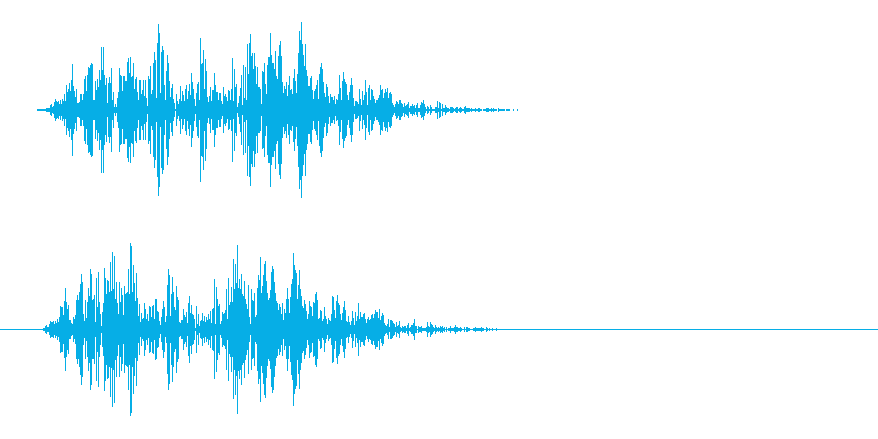 ぷにゅっ(柔らかいものが素早く動く音)の再生済みの波形