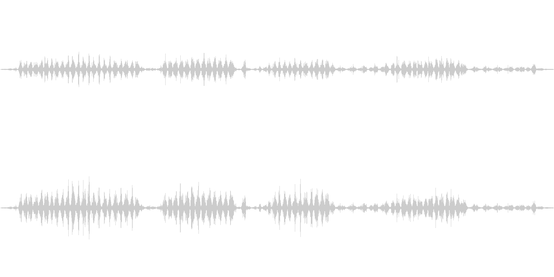 しゃかしゃか。歯磨き、歯を磨く音ですの未再生の波形
