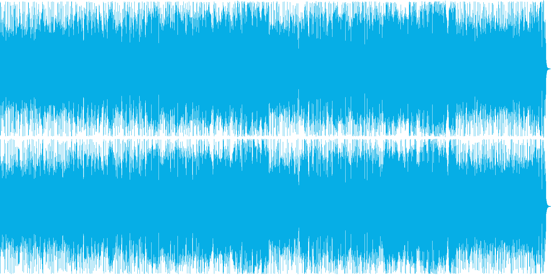 通販番組のような、ほのぼのした楽しい曲の再生済みの波形
