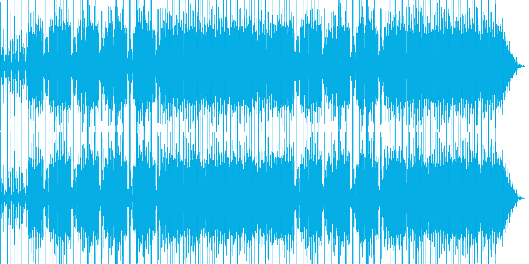 天気の日の散歩のようなイメージの明るい曲の再生済みの波形