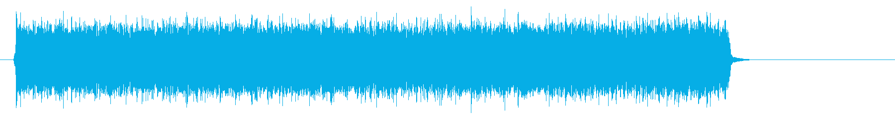 疾走感のあるハードロック(A~エンド)の再生済みの波形