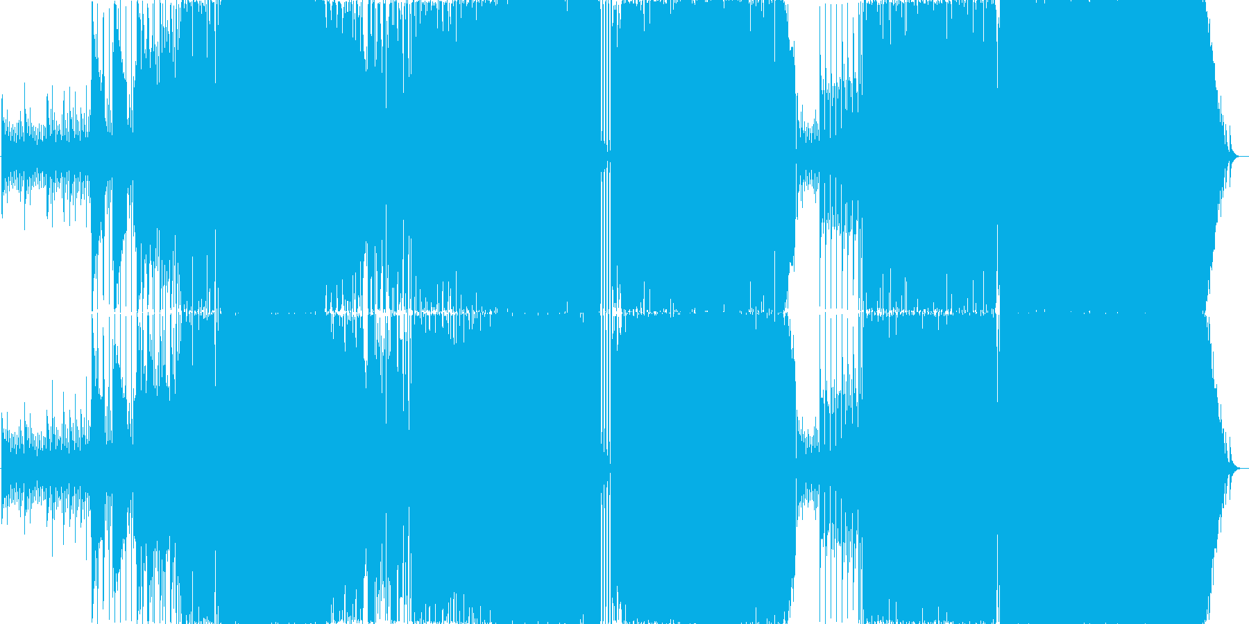 落ち着いた雰囲気からの盛り上がり。の再生済みの波形