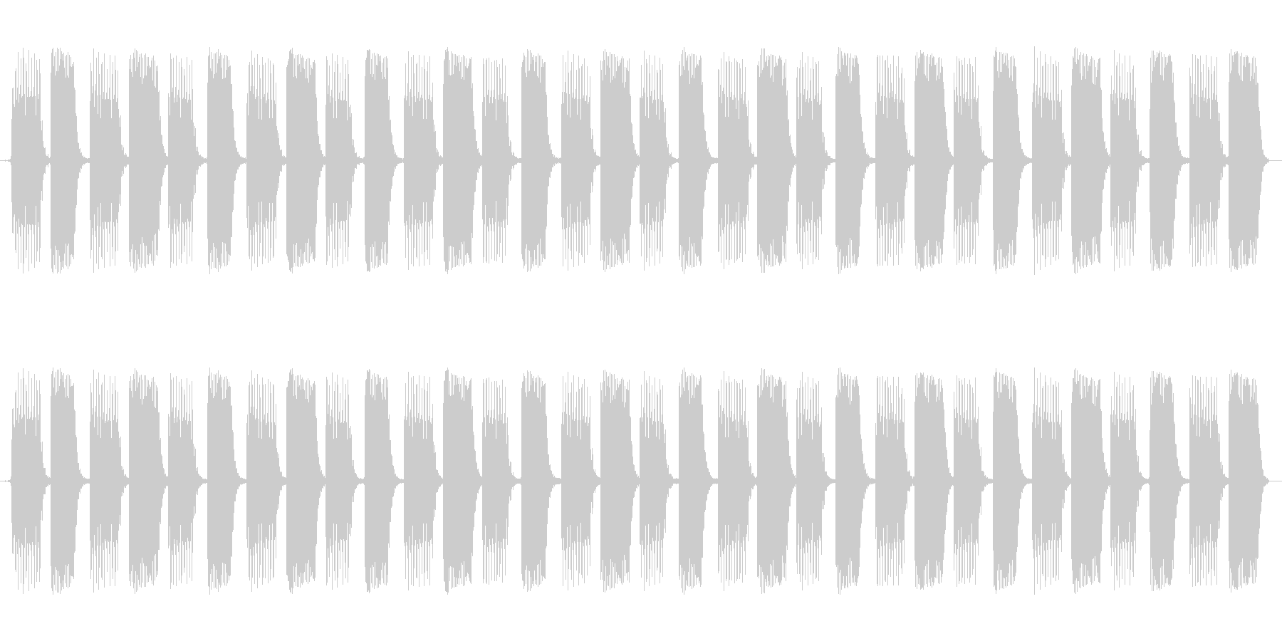 ピコピコピコピコ・・・という電子音です…の未再生の波形