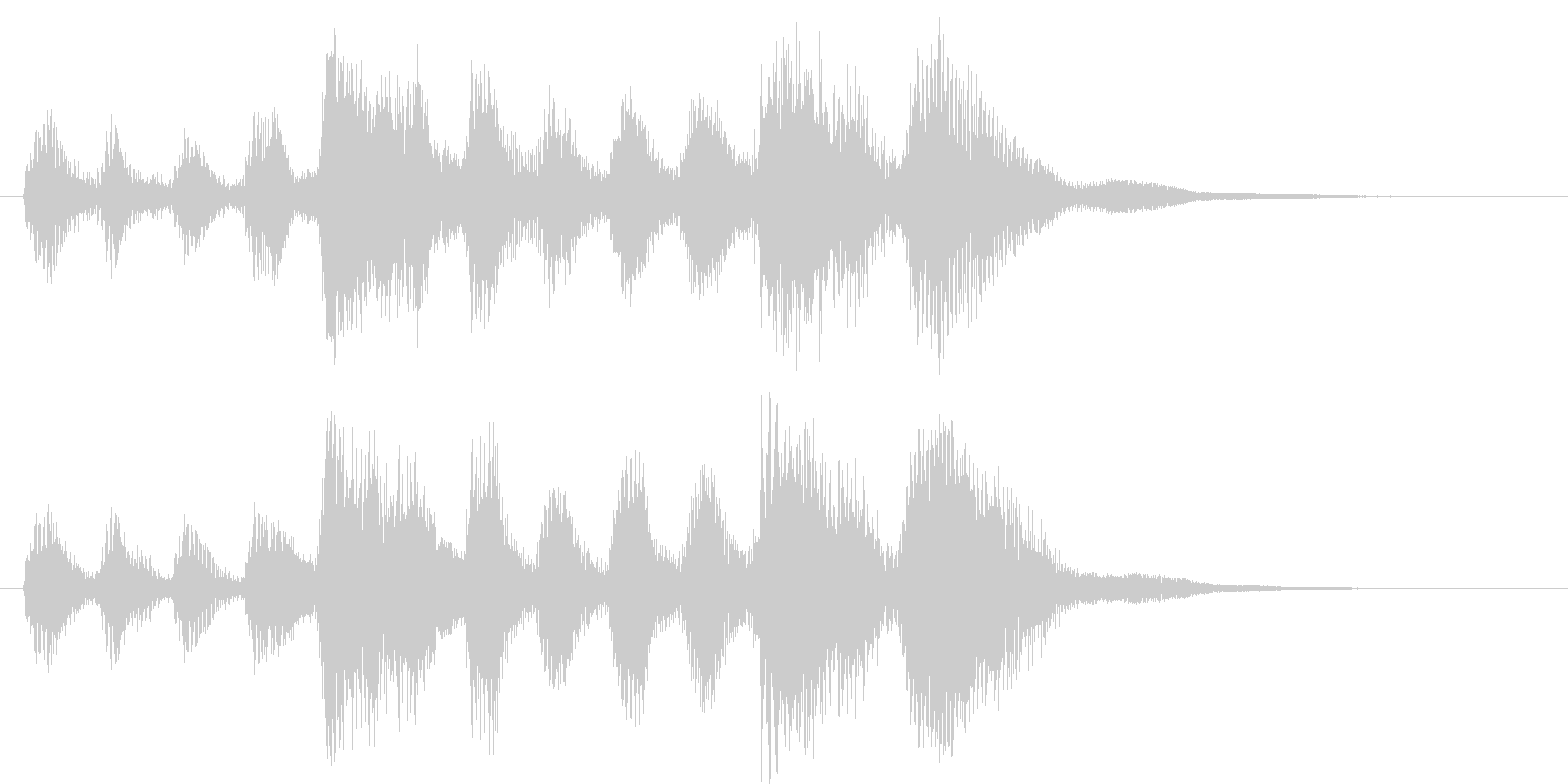 短めのシーンを演出する音です。の未再生の波形