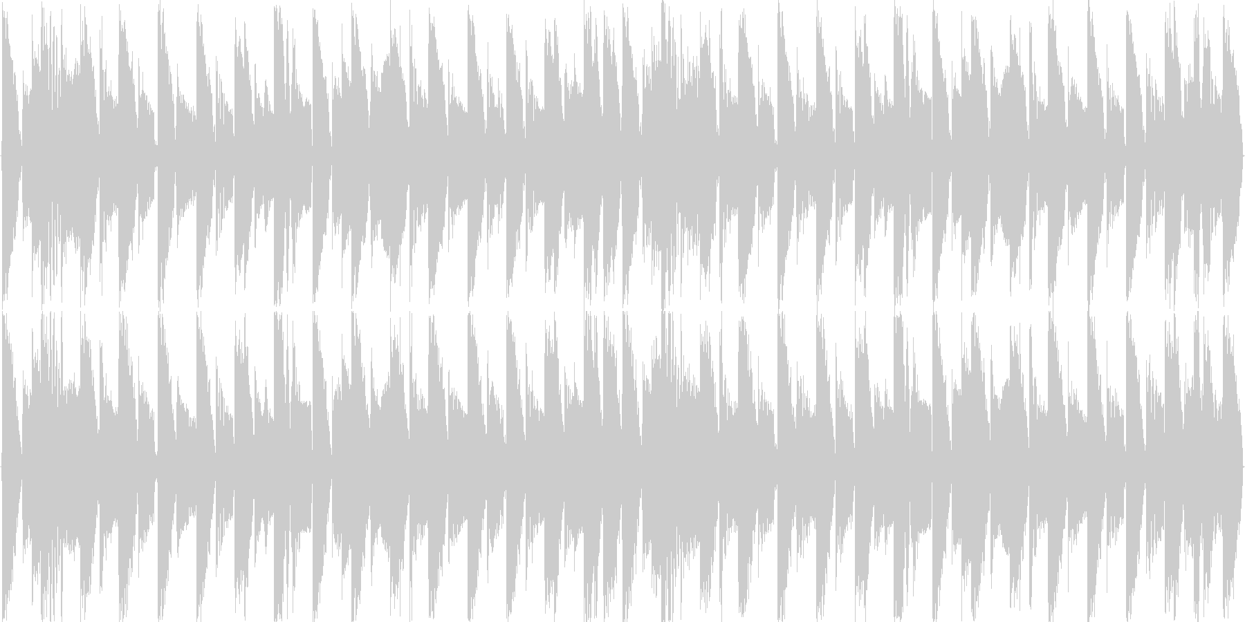 ハウスのリズムを基本にした楽曲です。の未再生の波形