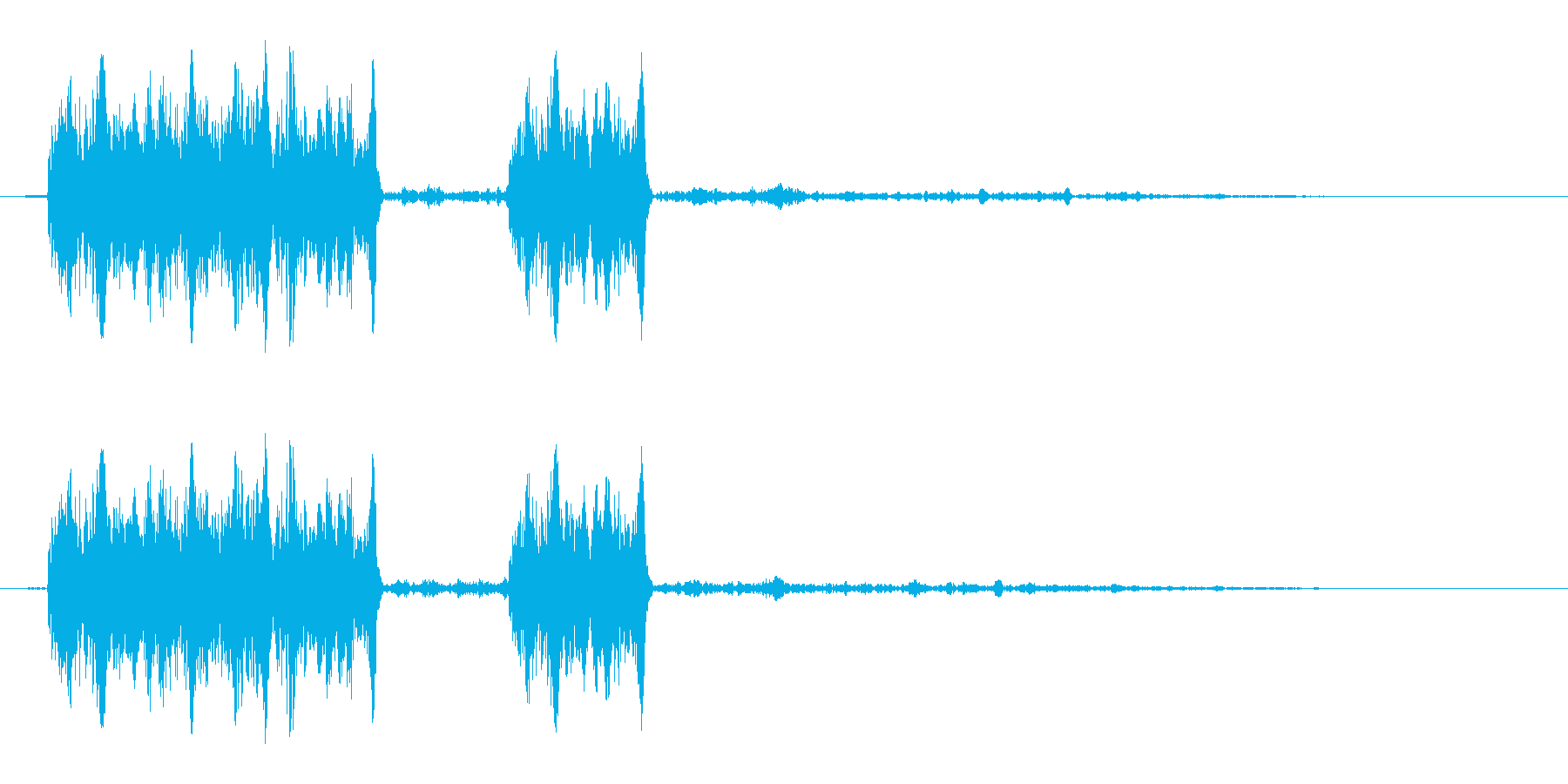ギュギュッ(ダメージ音)の再生済みの波形