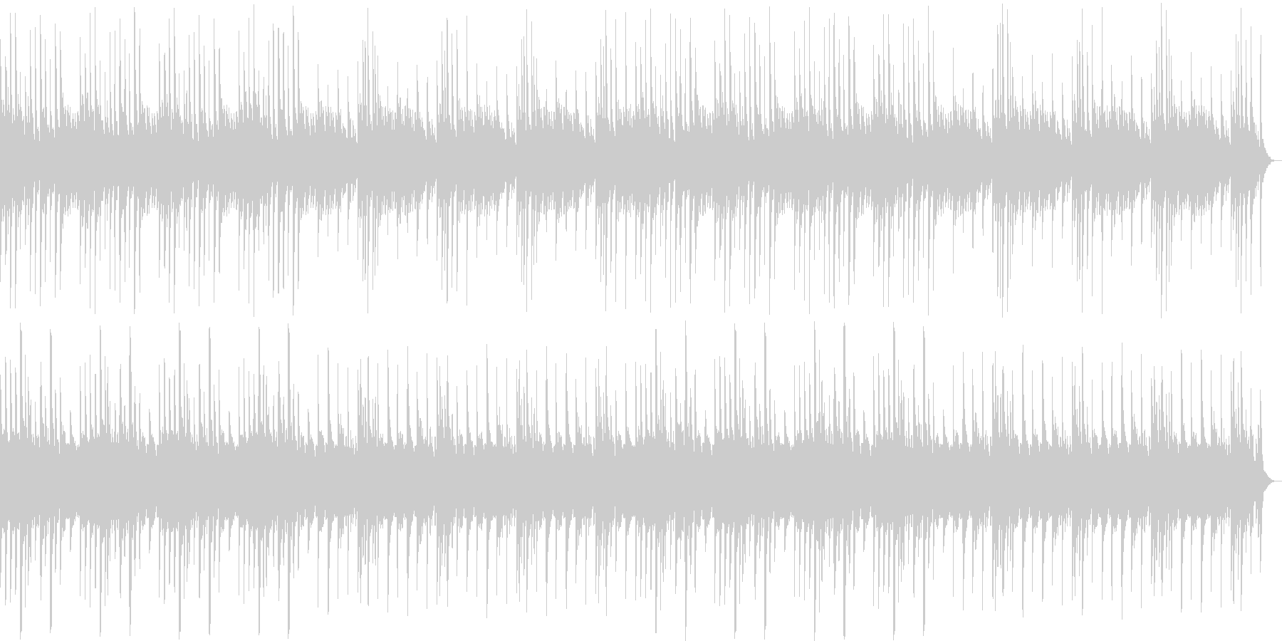 ピアノのゆったりとしたリラックス曲の未再生の波形