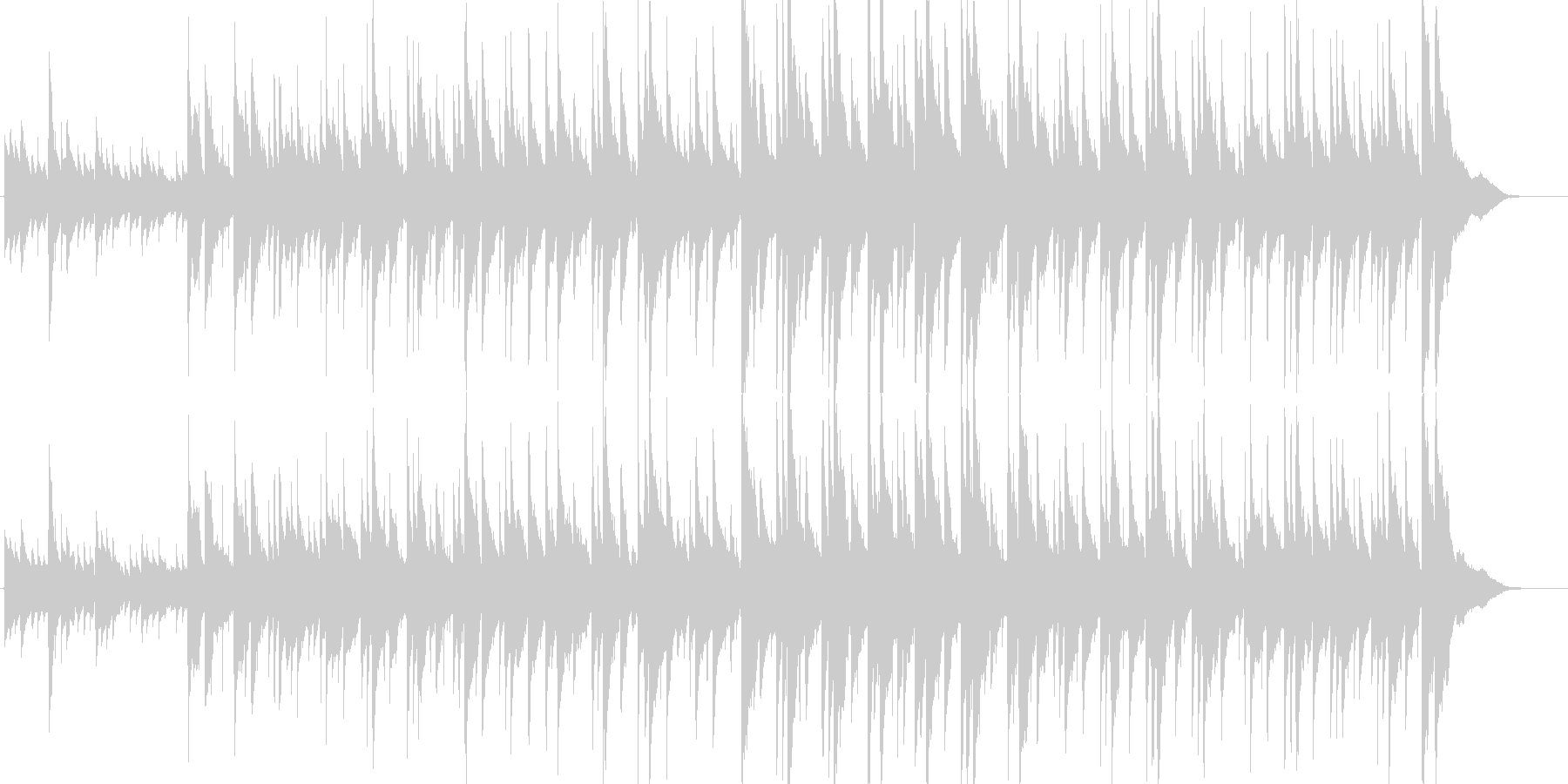 リラックスできるほのぼのまったりアコギ曲の未再生の波形