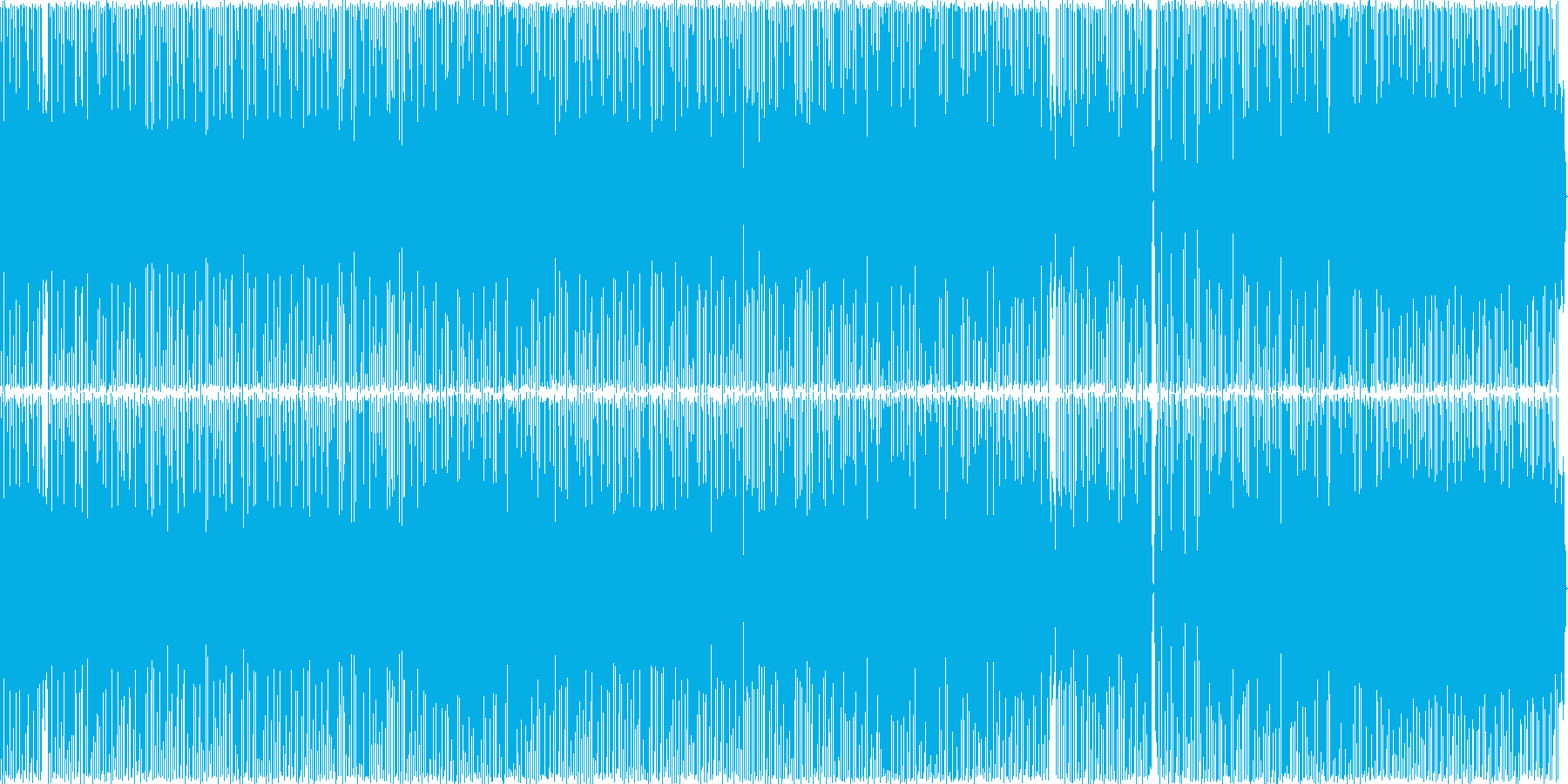 レゲエ風のヒップホップの再生済みの波形