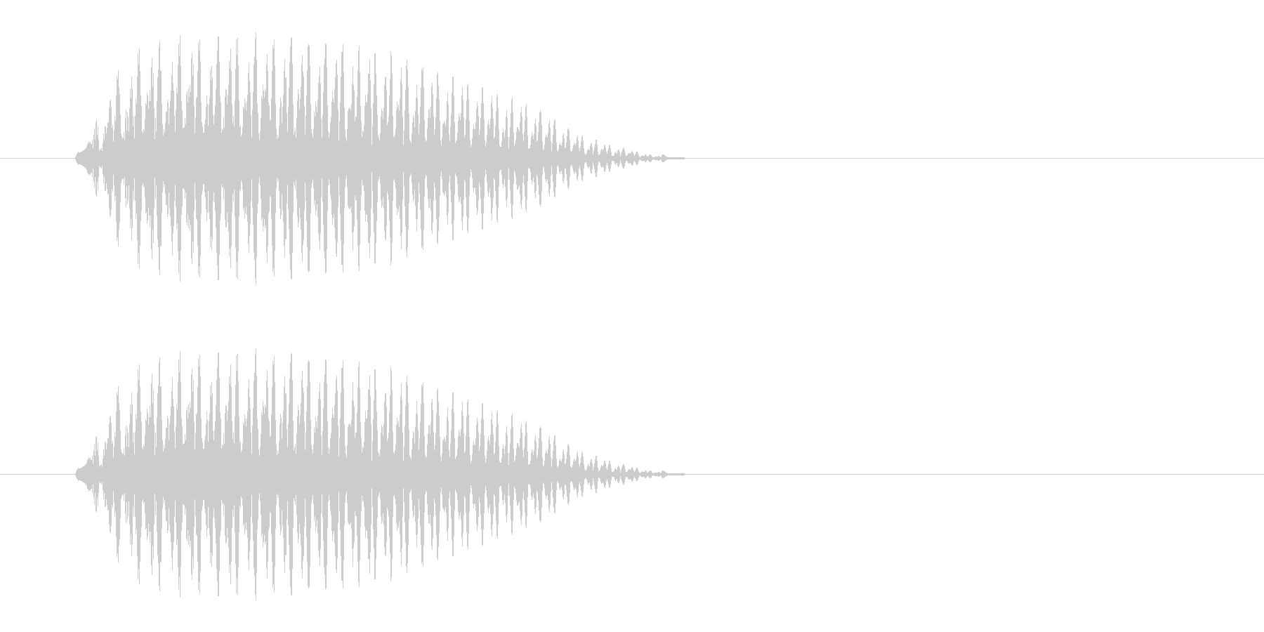 プェッ(コミカルな音)の未再生の波形