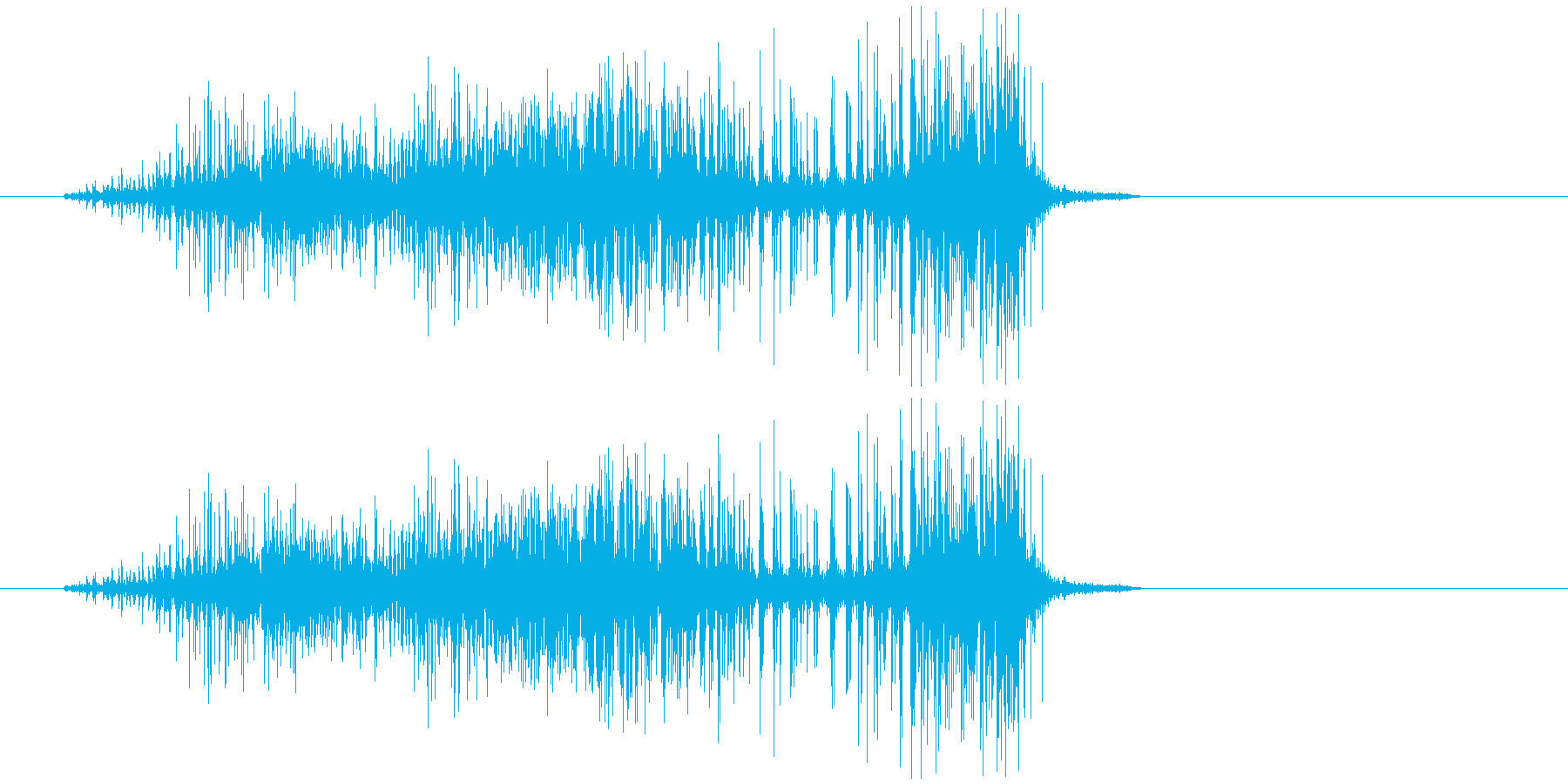 ビリビリ(布が破れる音)の再生済みの波形