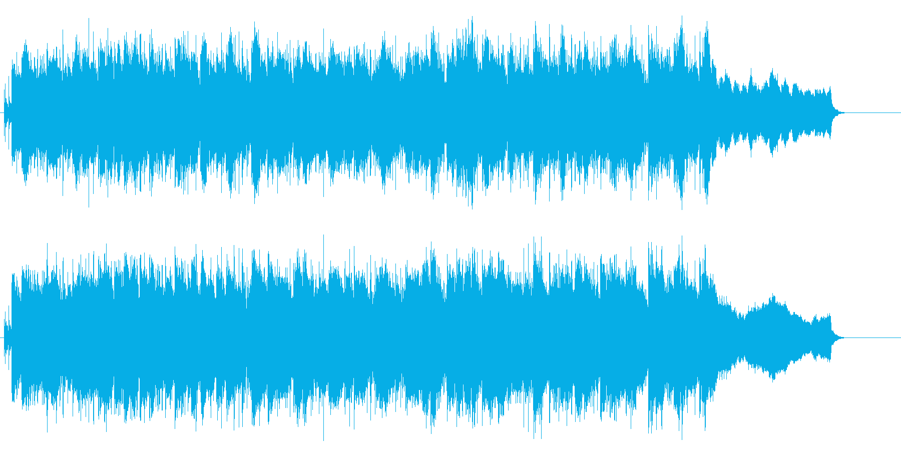 スケール感と哀愁味のあるBGMの再生済みの波形