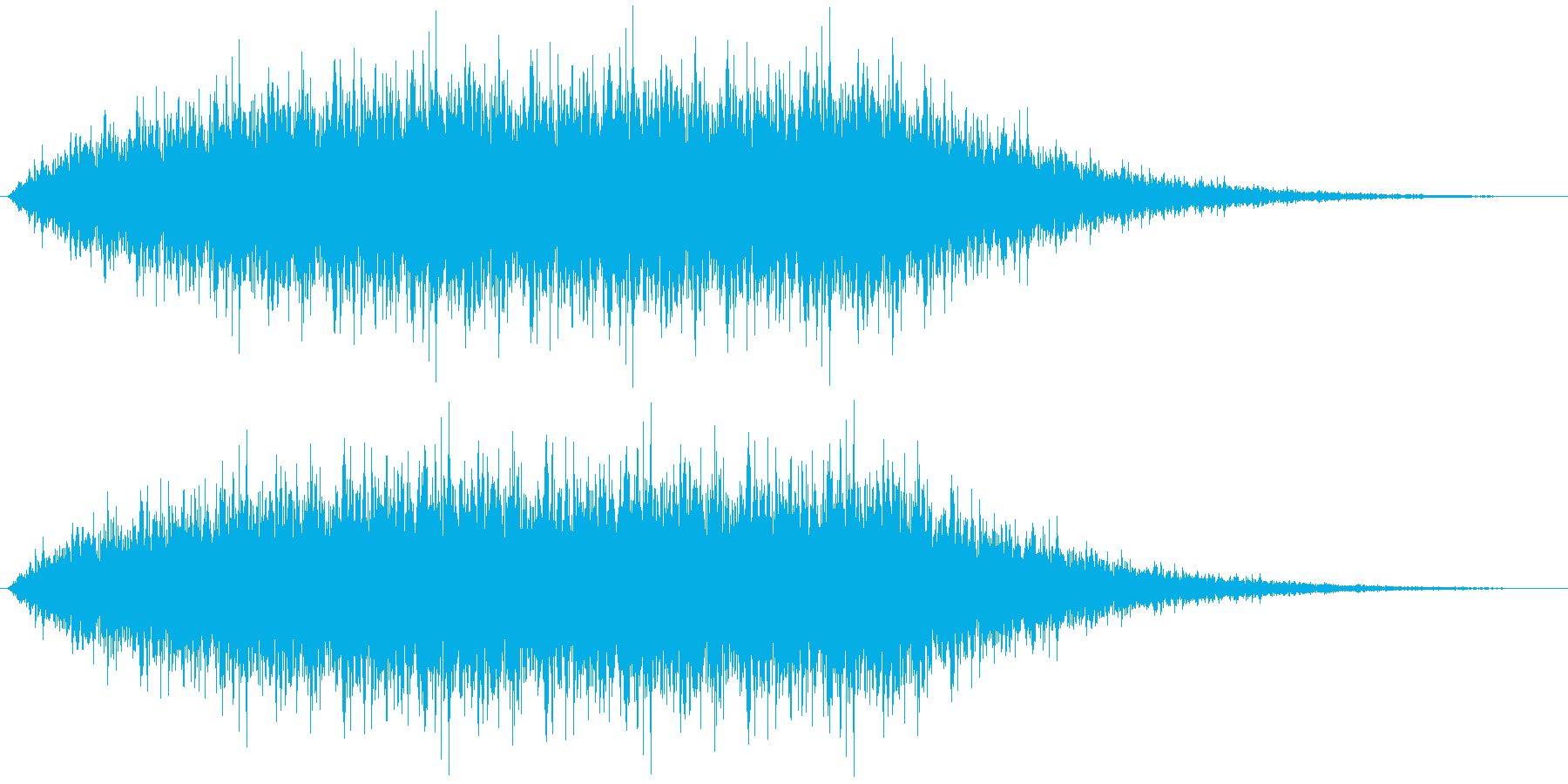 パチパチと拍手が鳴る音ですの再生済みの波形