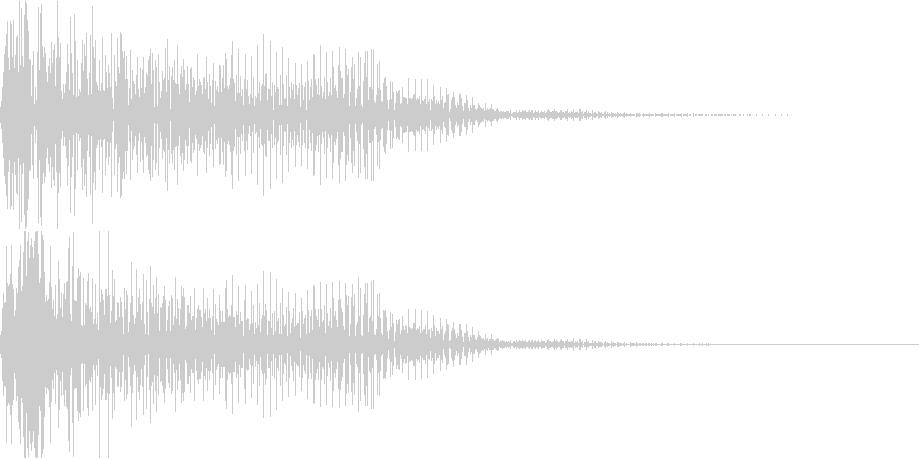 不吉なアタック音の未再生の波形