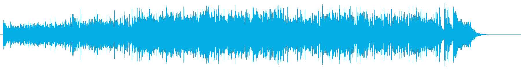 澄み切ったアコースティック感の漂う曲の再生済みの波形