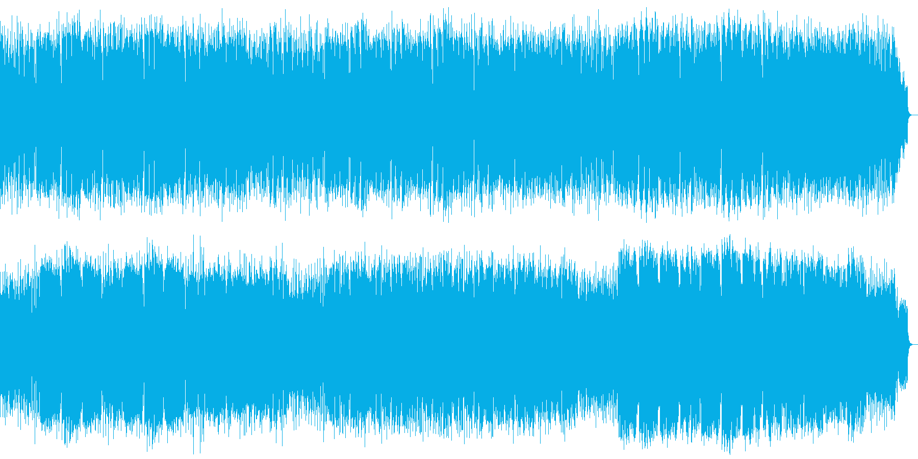 リズミカルでほのぼのとしたポップスの再生済みの波形