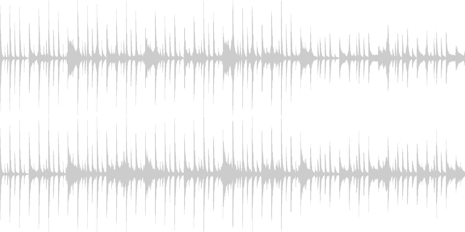 BPM110のループ可能BGMの未再生の波形