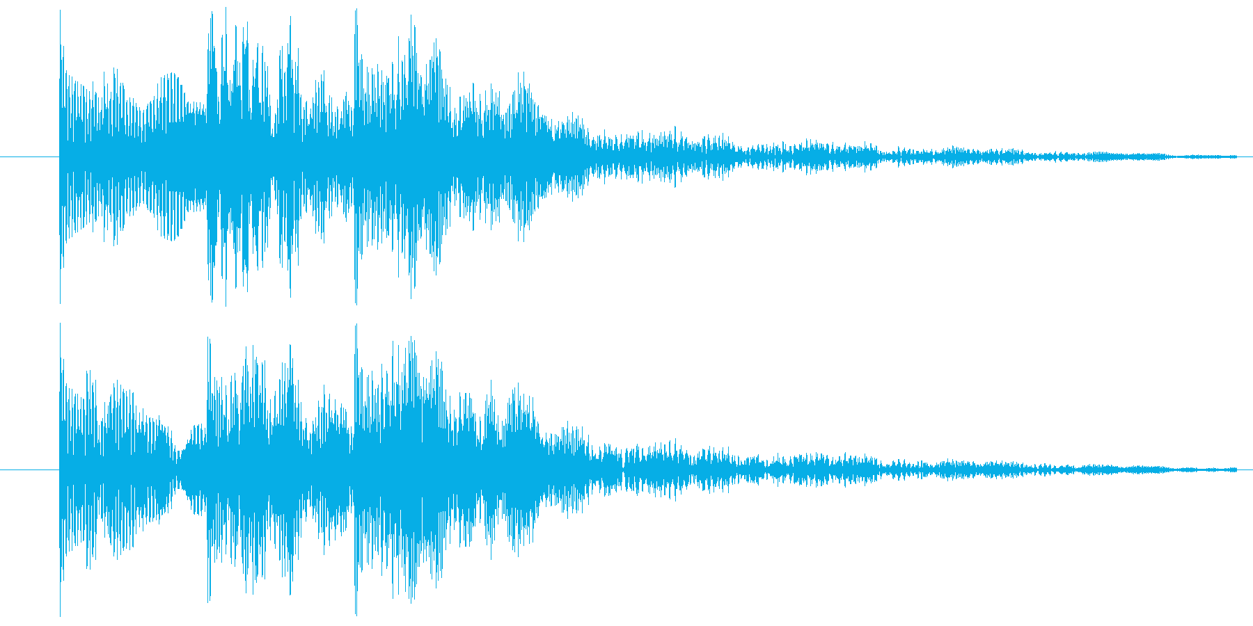 ゲームの決定音(2)ですの再生済みの波形