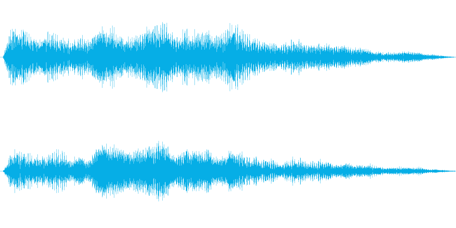 エフェクティブな効果音です。の再生済みの波形