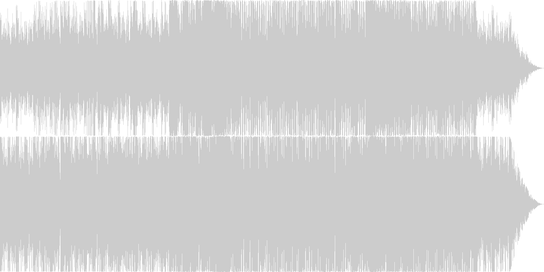 力が湧いてくるポップスの未再生の波形