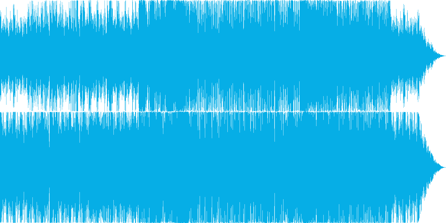 力が湧いてくるポップスの再生済みの波形